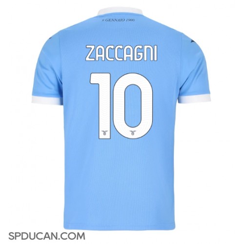 Muški Nogometni Dres Lazio Mattia Zaccagni #10 Domaci 2025-26 Kratak Rukav Muški Nogometni Dres Lazio Mattia Zaccagni #10 Domaci 2025-26 Kratak Rukav
